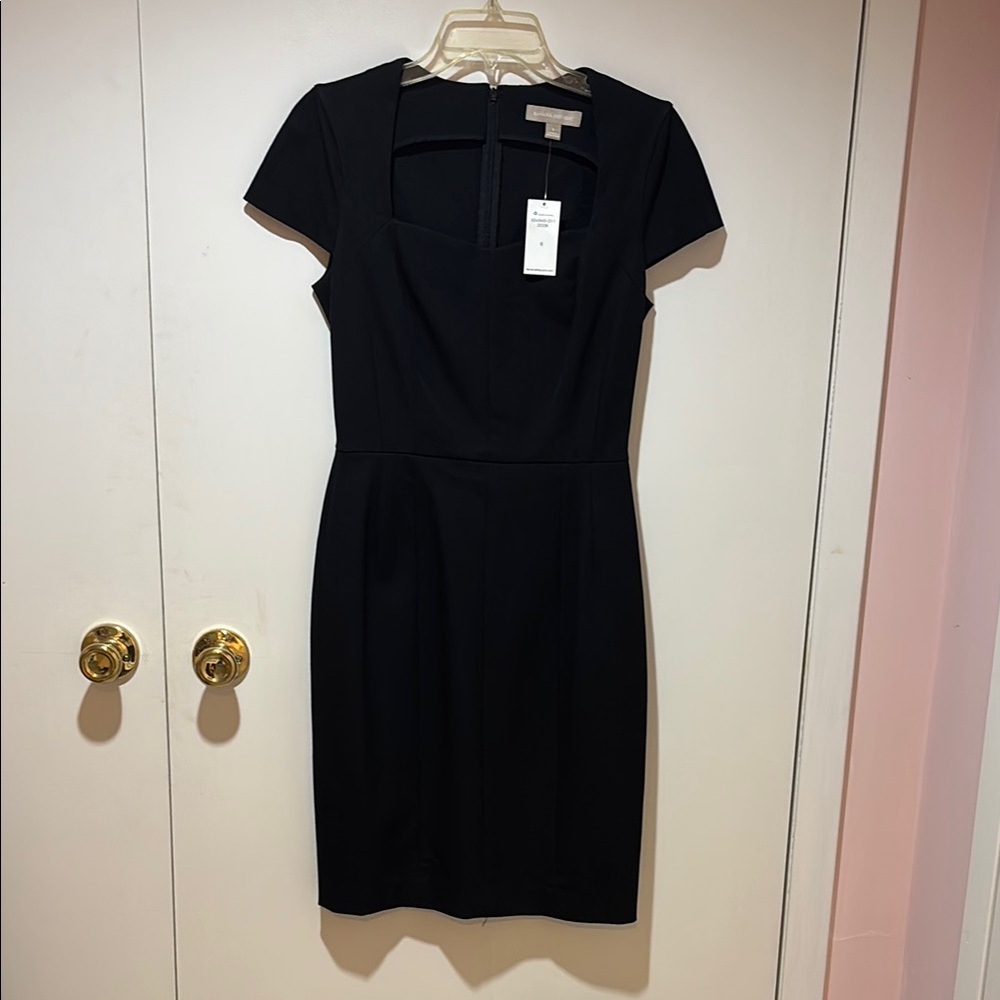 Banana Republic fitted black dress.